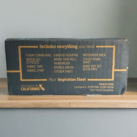 New KIWI CO Doodle Crate Desktop Corkboard - Picture 2 of 5